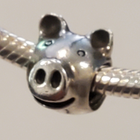 PANDORA Little Pig Sterling Silver Charm S925ALE Retired - Picture 2 of 10